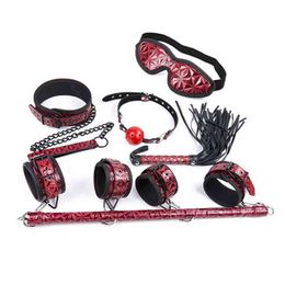 Nxy Sm Bondage High Quality Sex Toys Harness Gear Spreader Bar Handcuffs Erotic Bdsm Kits Adult Games Accessories Adults 220423