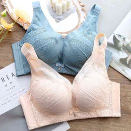 Bra Thin Cup Breathable Summer New Underwear Sexy Deep V Adjustment Bra Soft And Comfortable Tube Top No Steel Ring Breathable L220726