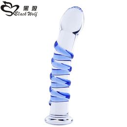 Big Crystal Glass Dildos Magic Wand For Woman Masturbator Realistic Dildo G-spot Anal Butt Plug Adult sexy Toys Female