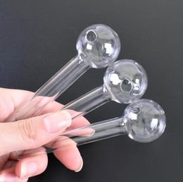 Stock Pyrex Glass Oil Burner Pipe Clear Glass Oil Burner clear Great Tube Glass Pipe Oil Nail Pipe