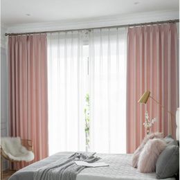 Curtain & Drapes Fashion Pastoral Style Full Light Shading High Quality Cotton Linen Modern Simple Designed CurtainCurtain