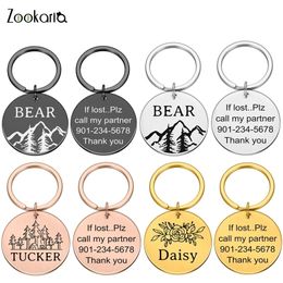 Customised Antilost DoubleSided Engraved Pet ID Dog Tags Personalised Dogs Collar Accessories Decoration Cat Collars Dog Tags 220610