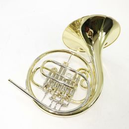 high Quality BFH-1660 4 Valve Single French Horn in Lacquer Plated Bb/F Tune Professional musical instrument with Case