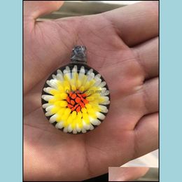 Pendant Glass Tricolor Flowers Exquisite Workmanship Welcome To Order Drop Delivery 2021 Pendants Arts Crafts Gifts Home Garden Aqjlp