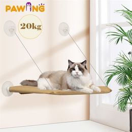 Cute Pet Hanging Beds Bearing 20kg Cat Sunny Window Seat Mount Hammock Comfortable Bed Shelf 220323