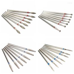 Nail Art Equipment 7pcs Diamond Milling Cutter For Manicure Set Drill Bits Accessories Nozzles Cutters Pedicure Sanding File Prud22