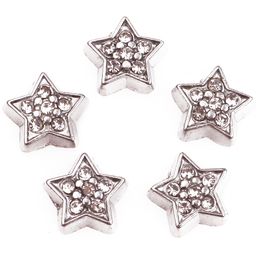 20PC/lot rhinestones star Floating Locket Charms DIY Alloy accessories Fit For Magnetic Living Memory Locket Pendant Fashion Jewelrys