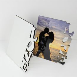 MDF Sublimation Frames Wood Blank I LOVE YOU Table Decoration Heat Transfer Photo Frame