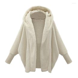 Women's Jackets 2022 Women Hooded Sweater Shirt Coat Winter Warm Wool Cotton Fashion Streetwear Outwear Chaqueta Mujer