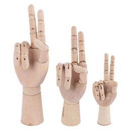 Decorative Objects & Figurines 7/8/10/12 Inches Tall Wooden Hand Drawing Sketch Mannequin Model Movable Limbs Human Artist ModelDecorative D