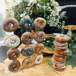 Other Event & Party Supplies Acrylic/Wooden Donuts wall & stand Wedding/Party ta 220823