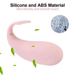 NXY Vibrators OLO Vibrating Egg Bluetooth APP Control 10 Modes Whale Shape G Spot Massage Sex Toys for Women Vaginal Stimulator 0409