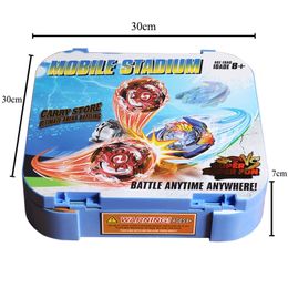 Spinning Top Beyblade Burst Childrens Toolbox Multifunctional Storage Box Gyro Portable Compression Toy Childrens Gift 220826