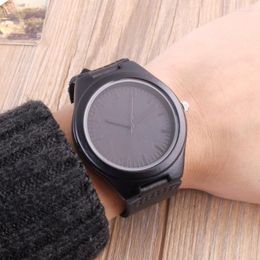 Wristwatches Men's Natural Wooden Watch Genuine Leather Wristwatch Quartz Women Wood Top Gift Item RelogioWristwatches