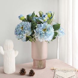 Decorative Flowers & Wreaths Artificial Peony For Decoration Fake Real Touch Ranunculus Silk FlowerDIY Wedding Flower Arrangement Party Supp
