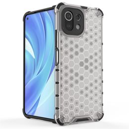 Shockproof Armor Cover Cases For Xiaomi Mi 11 Lite Pro Ultra Hybrid Hard Back Protection Transparent PC