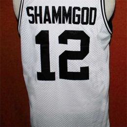 Nc01 college jerseys #12 GOD SHAMMGOD jerseys white throwback Basketball Jersey Mens Stitched Custom size S-5XL