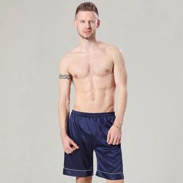 Men's Sleepwear Pyjamas Men'S Pants Silk Loose Summer Novelty Thin Satin Air Conditioning Negligee Home ShortsMen's