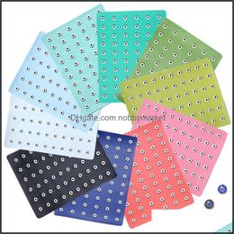 Pu Leather 18Mm 12Mm Snap Button Display For 60Pcs Snaps Storage Jewellery Soft Displays Holder Drop Delivery 2021 Other Packaging Ioveb