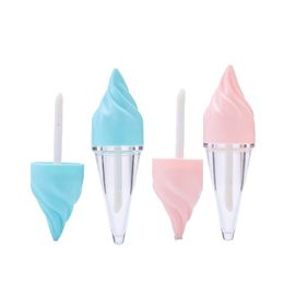 8ml Cute Creative Clear Lip Glaze Empty Bottle Lipstick Container Tube Mini Plastic Lip Gloss Cosmetic Packaging Makeup Refillable Sample Lipgloss Tubes