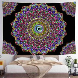 Boho Mandala Carpet Wall Hanging Colourful Home Decoration Yoga Mat J220804