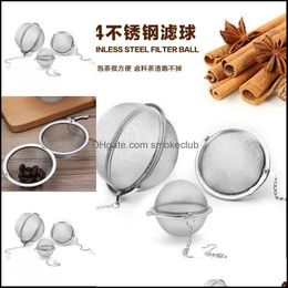 Coffee Tea Tools Drinkware Kitchen Dining Bar Home Garden Stainless Steel Pot Infuser Sphere Locking Spice Ball Strainer Mesh Philtre Infu