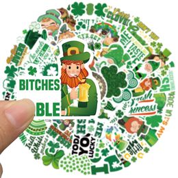 50PCS Car Stickers green St. Patrick's Day For skateboard Baby Scrapbooking Pencil Case Diary Phone Laptop Planner Decoration Book Album Kids Toys DIY Decals