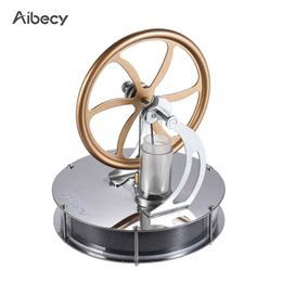 Aibecy Low Temperature Stirling Engine Motor Model Heat Steam Education DIY Toy Gift For Kids Craft Ornament Discovery 220715