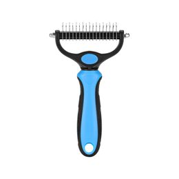 Large blue to remove floating hair massage pet dog knot comb cleaning comb 1pc