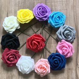 8cm imitation PE rose flowers DIY Valentine's day wedding decoration Party Home Decoration