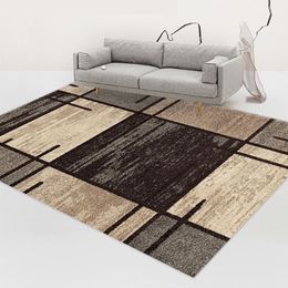 geometric coffee table Australia - Carpets Living Room Absorbent Geometric Carpet Home Bedroom Bedside Non-Slip Floor Mat Foot Pad Coffee Table Door Entry RugCarpets