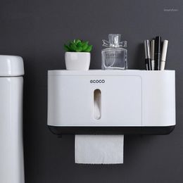 Toilet Paper Holders Bathroom Waterproof Tissue Box Bathrom Shelf Holder Roll Storage Case