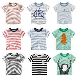 T-shirts Boys T Shirt Short Sleeves Cotton Tops Girls Baby Children Clothing Summer Tshirt Tee Toddler Clothes For 2-8 Years Fashion 2022T-s