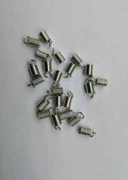 Metal Spring Hooks Cord End Caps Terminators Cords Finding for Jewelry Making Kit Various sizes KC Gold And White K