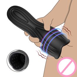 Male Masturbator Cup Glans Massage For Men Delay Stamina Trainer Vibrator Oral Climax Aircraft sexy Toys