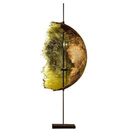 Table Lamps Modern Simple Creative Gold Foil Art Living Room Lamp Nordic Moon Semicircle Bedroom Study Model LampTable