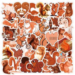 55Pcs Cute Squirrel Stickers Pine Cones Lovely Sciuridae Animal Graffiti Kids Toy Skateboard Car Motorcycle Bicycle Sticker Decals