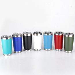 Christmas Gift stainless steel tumblers coffee Mug Cups In Bulk 20 oz tumblers beer glass travel car mugs for home