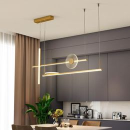 Pendant Lamps Modern Led Dining Tables Lights Black Gold Minimalist For The Kitchen Office Hanging Fixture Home Decoration AccessoriesPendan