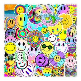 New Sexy 50pcs Funny Smiley Cartoon Stickers Car Motorcycle Luggage Suitcase Laptop Phone Guitar DIY Graffiti Sticker Kid Classic Toy