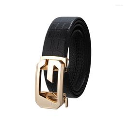 Belts Logo Luxury Designer Brand Leather For Men With Aumotica Shiny Alloy Buckle Work Dress Casual PantsBelts BeltsBelts Fred22