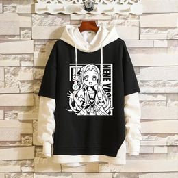 Men's Hoodies & Sweatshirts Anime Toilet Bound Hanako Kun Hoodie Yahiro Nene Fashion Cartoon Black Unisex Hooded