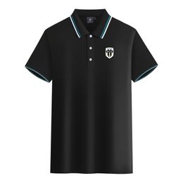 Angers SCO men and women Polos mercerized cotton short sleeve lapel breathable sports T-shirt LOGO can be Customised