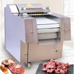 High-Capacity Dicing Machine For Ribs Pig Feet Chicken Duck Fish Dicing Slicing Meat Cutting Machine