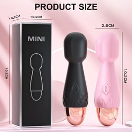 10 Modes Mini Dildos AV Vibrator Magic Wand for Women Clitoris Stimulator USB Rechargeable Massager Goods sexy Toys Adults