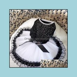 Other Pet Supplies Home Garden Dog Bling Tutu Dress Lace Clothes Party Cute Cat Princess Large Drop Delivery 2021 Cnide