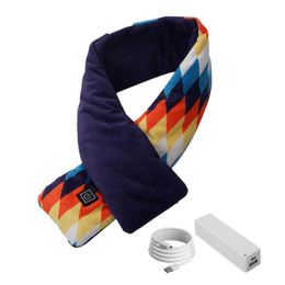 Bandanas Heated Scarf USB Electric Warm Heating Scarves With Power Bank Rechargeable Washable Winter Neck Wrap For Men Women IndBandanas