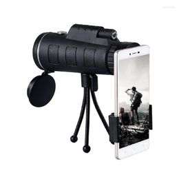 waterproof tripod Canada - Tripods 40x60 Handheld Hd Monocular Telescope For Traveling Camping With Clip Tripod Low Light Night Vision Waterproof Nath22