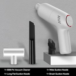 Cordless Portable Car Vacuum Cleaner Handheld Auto Vacuum 8000PA 120W High Suction For Cleaning Wet Dry Mini Wireless Cleaner