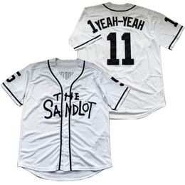 Men's Tracksuits BG Baseball THE Sandlot 11 YEAH-YEAH Jersey Outdoor Sportswear Embroidery Sewing White Hip-hop Street Culture 2022